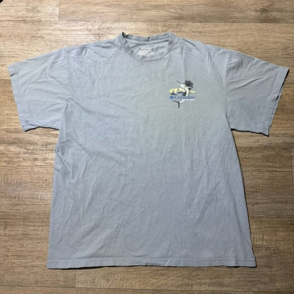 Columbia Mens Graphic X-Large Tee With Large Back Graphic